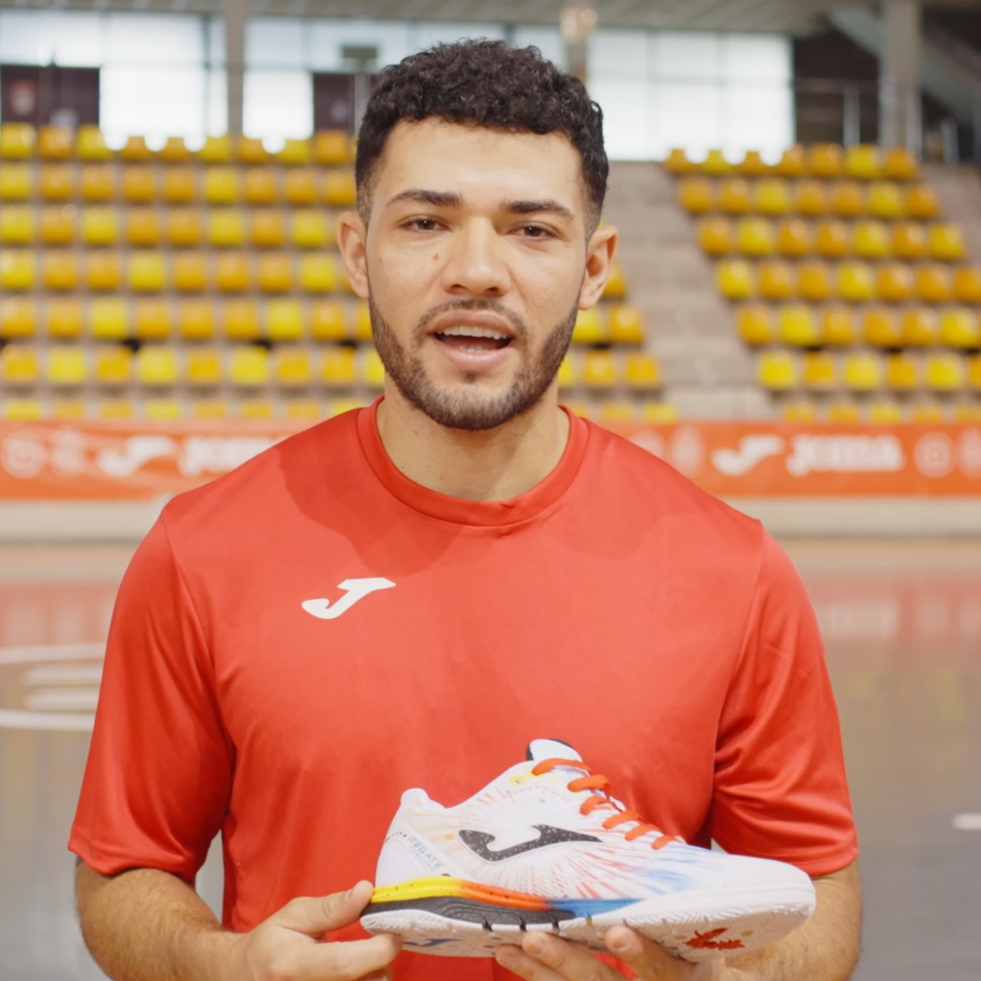 Futsal shoes Regate Rebound 25 indoor white royal blue | JOMA®